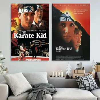 The Karate Kid Киноплакат Kraft Club Bar Бумага Винтажный плакат Настенное искусство Живопись Спальня Кабинет Big Szie Настенная живопись Наклейки