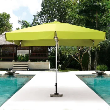 Роскошный зонт от солнца на открытом воздухе, сад во дворе, зонт от солнца из алюминиевого сплава, пляжный зонт, стол и стул, терраса
