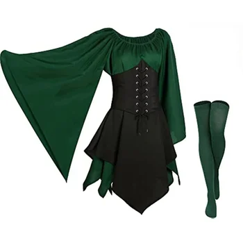 5 Packs Костюм сказочного эльфа Ренессанс Традиционное ирландское платье викингов Ухо феи для косплея на Хэллоуин Маскарадная вечеринка