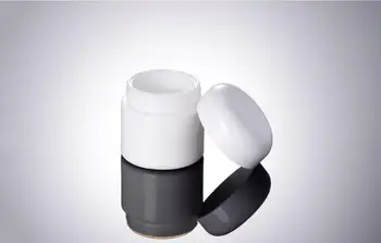 50 шт./лот высокое качество 50 г белая керамика нефритовое стекло контейнеры для крема контейнеры для косметического ночного крема SN413
