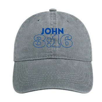 Иоанна 3:16 Текст Ковбойская шляпа Пушистая шляпа Военная тактическая кепка Рейв Женские шляпы Мужские