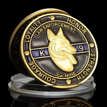 Американская военная собака Памятная монета K9 Протетор правоохранительных органов США Коллекция монет 