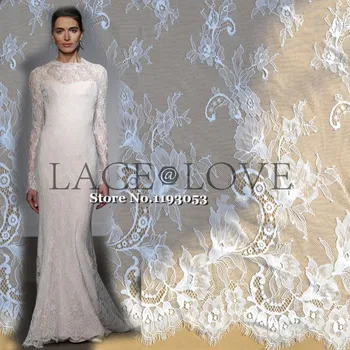 3 M / лот Высококачественные кружевные ткани для ресниц белый, черный жаккард, 150 см, сделай сам, свадебное платье, шторы, аксессуары для одежды