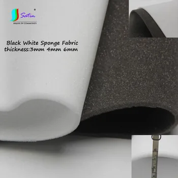  Высококачественная черная белая губчатая ткань для изготовления нижнего белья Накладка на грудь Чашка Плечевая подушка Вешалка Пакет Губка Сырье Ткань
