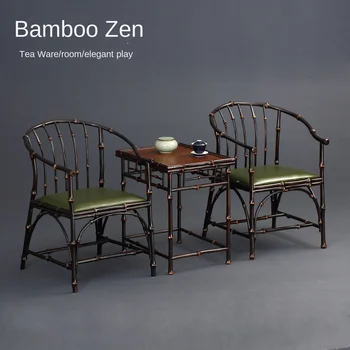 Круглый стул в стиле Мин, известный художник, расписной круглый стул Цюнчжу, мебель для чайной комнаты Цзинфэн Тайши в китайском стиле