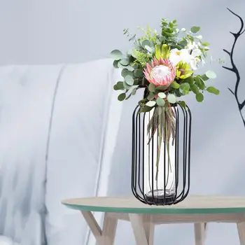 Ваза для гидропонной пробирки Скандинавский дом Железная ваза для растений Домашний стол Декор домашнего стола