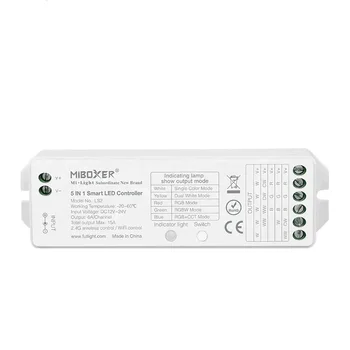 Miboxer LS2 LS2S LS2-WP 5 в 1 Интеллектуальный контроллер светодиодной ленты 2,4 Гц Дистанционный контроллер смартфона CCT, RGB, RGBW, RGB + CCT Светодиодная лента