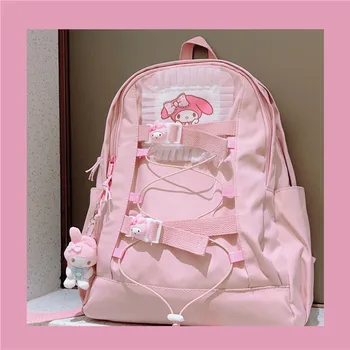 Sanrio my Melody Kuromi симпатичная девочка школьная сумка студент рюкзак большой емкости корица сумка сумка