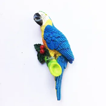 бразильский трехмерный холодильник с магнитами для попугая