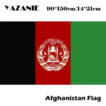YAZANIE 90x150 см Афганистан Пользовательский флаг Баннер на всех размерах Национальные флаги Летающий размер No 4 Печать Большой баннер Качественный флаг