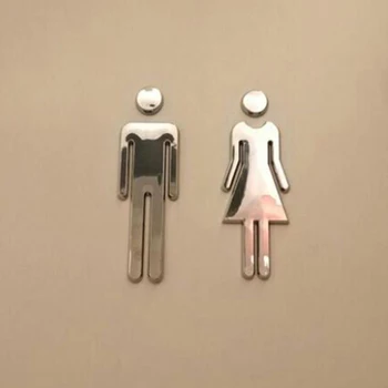 Туалет / Туалет / Ванная комната / Туалет Дверь Настенная вывеска MAN & WOMAN Board Prompt Sign Настенные аксессуары для декора