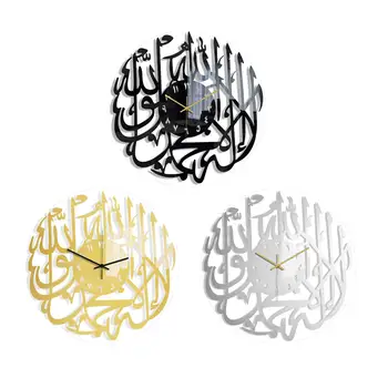 Акриловые настенные часы Подвесные часы с арабскими цифрами Задний слот Подвесной дизайн для спальни Декор для акцентной ванной комнаты дома