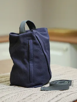 Женский холщовый рюкзак с принтом из этнической ткани Винтажная сумка через плечо с принтом