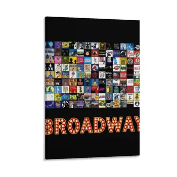 Логотипы Бродвейского музыкального театра - нарисованный от руки холст живопись декоративный настенный плакат фотографии для гостиной модные настенные картины