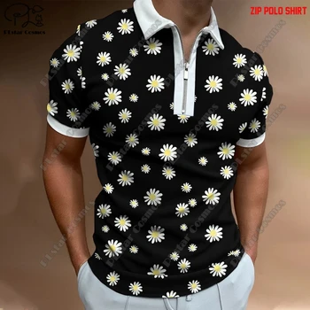 PLstar Cosmos 3D-печать Молния Рубашка POLO Life Street Casual Мужская и женская рубашка-поло с короткими рукавами A1