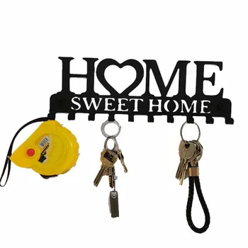 Крючок для полотенец Iron Art HOME Креативный крючок для ключей Бесплатная система хранения Ванная комната Дверь гостиной Задние вешалки для сумок