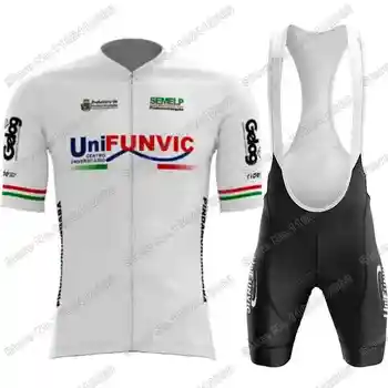 2023 Team Cycling Funvic Cycling Jersey Set Лето Велоспорт Одежда Мужчины Комплекты Дорожный велосипед Рубашка Костюм Велосипед Шорты MTB Maillot