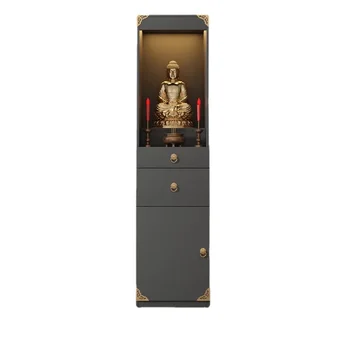 Новый шкаф для одежды в китайском стиле Бытовой шкаф с дверью Алтарь Алтарь Авалокитешвара Кабинет для поклонения Гуань Гун