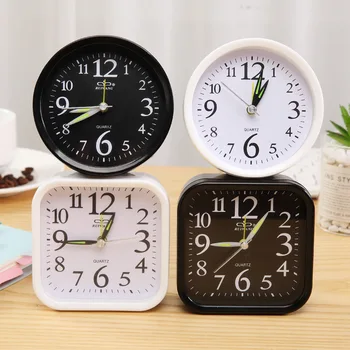 Симпатичный креативный простой мини-будильник прикроватная тумбочка часы студенческий будильник подарки для мальчика и девочки бесшумный будильник для спальни