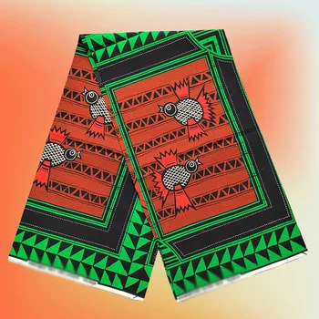 2024 Новейшая мода Африканская восковая ткань 100% хлопок Нигерия Анкара Восковая ткань Блок Принты Батик Голландский Pagne Мягкая швейная ткань