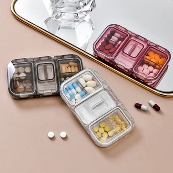 Аптечка Резак для таблеток Таблетки на четверть Трехразовое питание Портативное лекарство Раздельная пилуля Подпакет