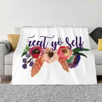 Цветочное угощение Yo Self Высокое качество Удобная кровать Диван Мягкое одеяло Парки И Парки Отдыха Отдых Лесли Ноуп Том