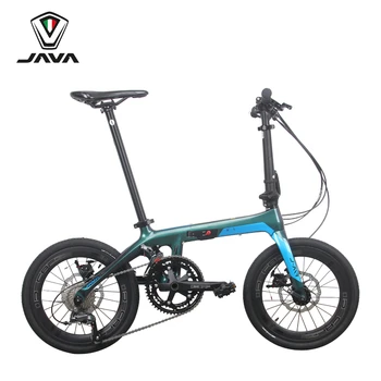 JAVA Складной велосипед 16 дюймов X1 J.AIR Складной велосипед из углеродного волокна 18-скоростной гидравлический дисковый тормоз Мужчины Женщины Велосипед для отдыха Велоспорт