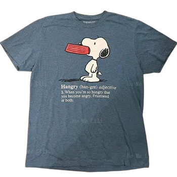 Белый щенок голод определяет футболку из чистого хлопка, дышащую