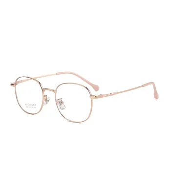 48 ммСверхлегкие высококачественные очки из чистого титана для мужчин Ретро Круглые декоративные оптические очки для зрения Оправа для женщин BT2389