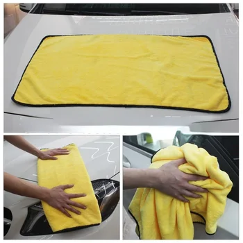 60X90 см Впитывающее полотенце для автомойки из микрофибры Полотенце для чистки автомобиля Салфетка для сушки очень большого размера Аксессуары для ухода за автомобилем