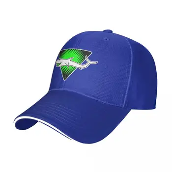 Ретро Акула Логотип - зеленая бейсболка Хип-хоп Аниме Тепловизионный козырек Шляпа от солнца для детей Роскошная женская кепка Мужская