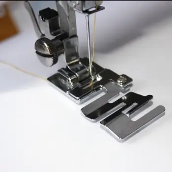 Пластиковая параллельная швейная машина Широкая обжимная прижимная лапка Полезная творческая прижимная лапка для швейных принадлежностей