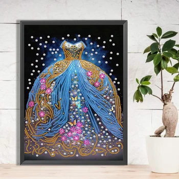 5D DIY Частичная дрель специальной формы Алмазная живопись Набор Свадебное платье Декор