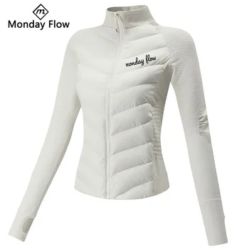 Mondayflow Golf Женская одежда Новая куртка Ветрозащитная куртка Одежда для гольфа Женская зимняя легкая пуховая куртка для гольфа