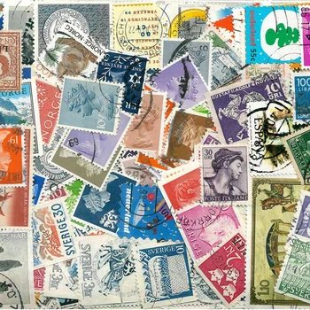 100 шт. Различные почтовые марки из Всемирной коллекции Смешанный набор Лот Используется С Условием Почтового Знака Ручная Учетная Наклейка