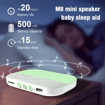 Hot M8 Mini Беспроводной Bluetooth-динамик Портативная костная проводимость Младенцы / Дети Снотворные динамики Музыкальный плеер Интерфейс Type-C