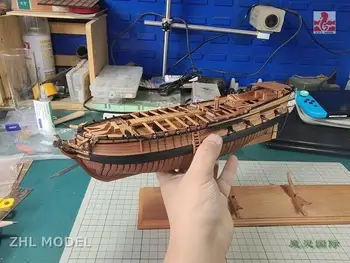 Weiguan La Salamandre масштаб 1/96 12 In POF Pearwood Деревянная модель корабля Набор