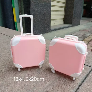 Для куклы Барби БЖД DIY аксессуары для кукол пластиковая тележка чемодан ящик для хранения мебели