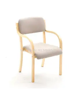 Современный минималистичный скандинавский обеденный стул из массива дерева, японский стул из гнутой ткани, спинка, подлокотник, домашний офис, настольный компьютер