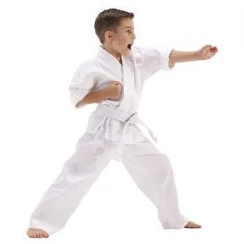 Высококачественная форма каратэ Полиэстер / хлопок саржа каратэ для взрослых детей одежда хлопок каратэ