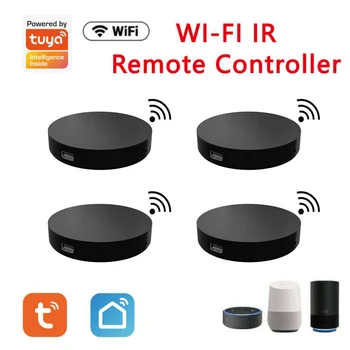 Tuya WiFi Умный инфракрасный ИК-пульт дистанционного управления Smart Universal для управления умным домом TV DVD AUD AC работает с Amz Alexa Google Home