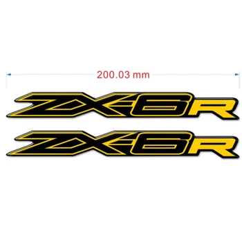 TankPad Мотоцикл 3D Наклейка Протектор Для Kawasaki Ninja ZX6R ZX 6R Tank Pad Обтекатель Газовая наклейка на колено 2017 2018 2019 2020 2021