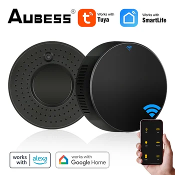 AUBESS Tuya WiFi ИК-пульт дистанционного управления для кондиционера телевизора, универсальный пульт дистанционного управления для умного дома для Alexa, Google Home Alice