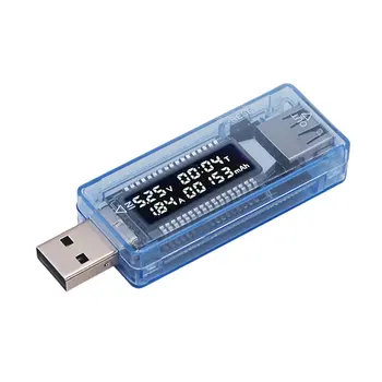 Портативный тестер емкости батареи по напряжению и напряжению USB Анализатор емкости батареи Цифровые измерители напряжения для планшета/ноутбука/зарядного устройства
