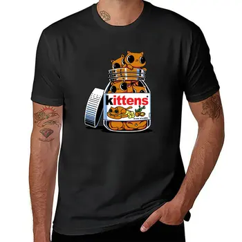 Мужская одежда Kawaii Nut Tela Jar Кошка Графические футболки Женщина Мужчина Смешной Мультфильм Футболка Лето Быстросохнущие Дышащие Топы Футболка