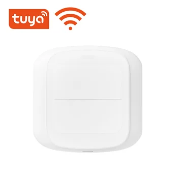 Tuya WiFi / 2 Gang Wireless 6 Scene Switch Кнопочный контроллер Сценарий автоматизации с питанием от батареи для устройств Tuya