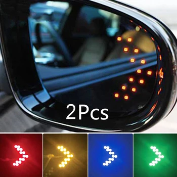 2шт Автомобильные светодиодные фонари Зеркало заднего вида Стрелка Панель Легкие автомобильные продукты Зеркало для BYD F3 F0 S6 S7 E5 E6 M6 G3 G5 T3 13 lifan