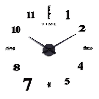  функция акриловые минималистичные настенные часы современные настенные часы своими руками 3d декоративная зеркальная поверхность наклейка домашний офис декор настенные часы