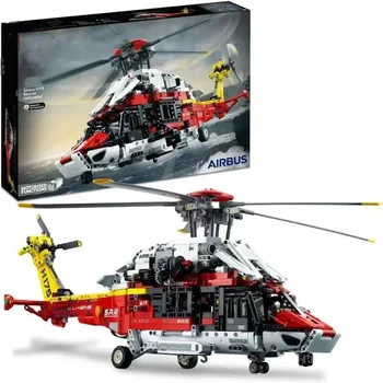 Новинка В наличии Технический спасательный вертолет Airbus H175 42145 Строительные блоки Модель самолета Кирпич Развивающие игрушки для детей Подарки