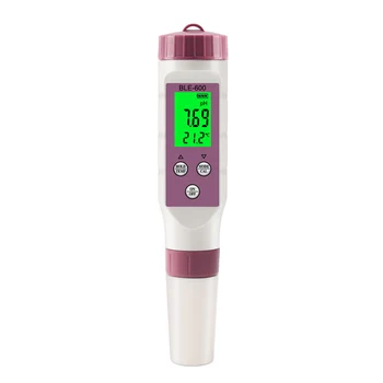 7 в 1 Тестер качества воды Bluetooth-совместимый цифровой PH/TDS/EC/измеритель температуры для питьевой воды/лаборатории/аквариума